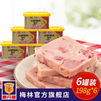 上海梅林 金罐火腿猪肉罐头198g/340g户外方便即食肉制品 金罐火腿猪肉198g*6罐