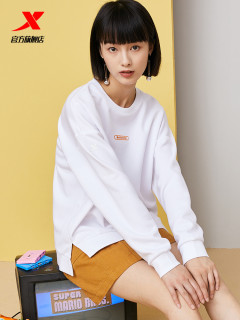 XTEP特步卫衣女2020秋季新款女装运动服运动装休闲长袖运动套头衫上衣