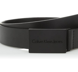 Calvin Klein 卡尔文·克莱 Calmm Klein系列男士扁平扣皮革腰带