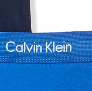 Calvin Klein 卡尔文·克莱 男士纯棉弹力低腰平角内裤套装NU2664 3条装(Black+Blue Shadow+Cobalt Water)S