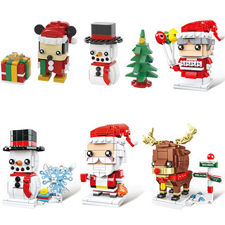 星卡比 圣诞节方头仔 圣诞老人+圣诞麋鹿+圣诞雪人+圣诞奶奶