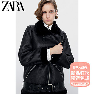 ZARA 新款 女装 双面机车款夹克外套 02969253800