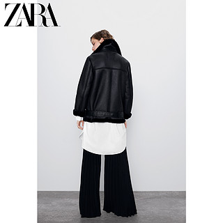 ZARA 新款 女装 双面机车款夹克外套 02969253800