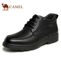 骆驼（CAMEL） 德比鞋加绒舒适商务时尚男士商务靴 A042211514 黑色 40