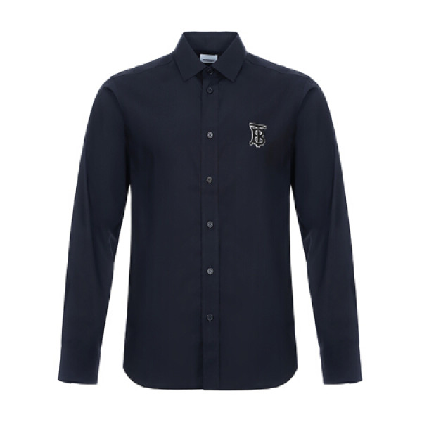 burberry 博柏利 男士长袖衬衫 80234631 黑色 l