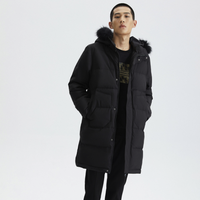 MARK FAIRWHALE 马克华菲 男士连帽长款羽绒服