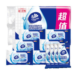 维达湿厕纸套装40片6包常规+10片4包 *3件
