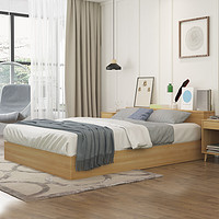 择木宜居 榻榻米实木排骨架床+床垫 1.2m