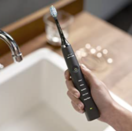 PHILIPS 飞利浦 Sonicare DiamondClean系列 HX9357/87 声波电动牙刷2支装 黑色