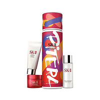 SK-II 限定版白色涂鸦圣诞套装（神仙水230ml+洁面20g+清莹露30ml+面霜15g）