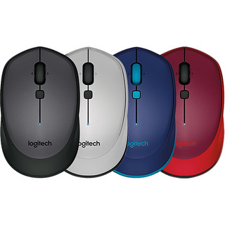 Logitech 罗技 M336 蓝牙无线鼠标 1000DPI 红色