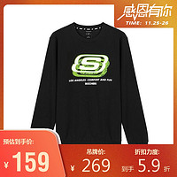 Skechers斯凯奇秋季男子时尚印花套头衫运动休闲卫衣L320M178