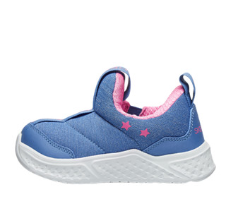 SKECHERS 斯凯奇 GIRLS系列 女童休闲运动鞋 82125N 蓝色/粉红色 26码