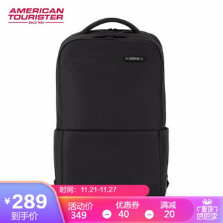 美旅背包男潮流大容量电脑包休闲背包商务通勤双肩包2020新款 HL4黑色