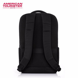 美旅背包男潮流大容量电脑包休闲背包商务通勤双肩包2020新款 HL4黑色