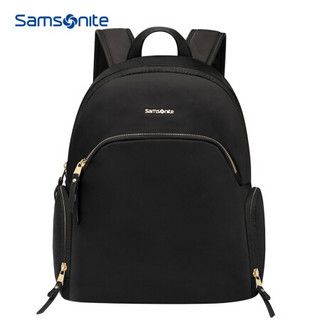 新秀丽（Samsonite）电脑包14英寸双肩包背包女书包MacBook苹果笔记本内胆包 BY9*09001 黑色
