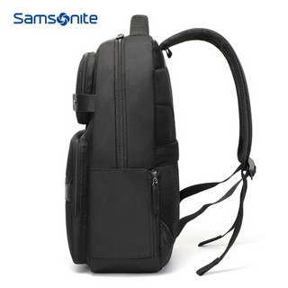 新秀丽（Samsonite）双肩包背包 商务休闲书包笔记本包 苹果电脑包15.6英寸 BY4*09001 黑色