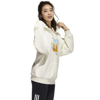 adidas 阿迪达斯 W CGDTM SH 2 蛋黄哥联名款 女子运动卫衣 GU0865 白色 XS