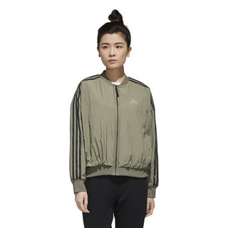 阿迪达斯 ADIDAS 女子 运动型格 MH BOMBER 运动 夹克/风衣 GM1415 L码