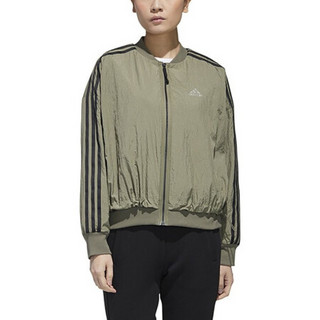 阿迪达斯 ADIDAS 女子 运动型格 MH BOMBER 运动 夹克/风衣 GM1415 L码