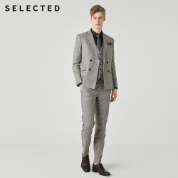 SELECTED思莱德 419272513 商务双排扣西装