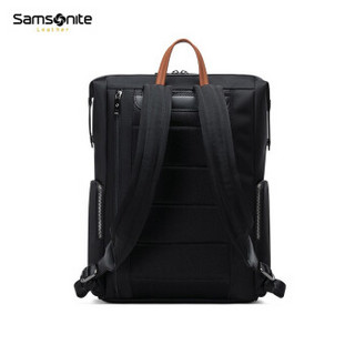 Samsonite/新秀丽背包双肩包男女 2020新款高质感实用收纳情侣背包 牛皮革多色可选TL3 黑色-大号