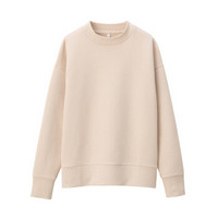 MUJI 無印良品 女士圆领卫衣 BBC06A0S 浅米色 M-L