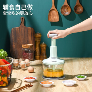 利仁 LIVEN 厨房小工具手压式料理机 绞肉机菜馅机送搅拌桨+沥水篮SJX-1205
