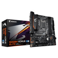 技嘉（GIGABYTE）B460/Z490电竞游戏主板+10代酷睿i5 10600KF CPU处理器 B460M AORUS ELITE(信仰小雕) 单主板（不含cpu）