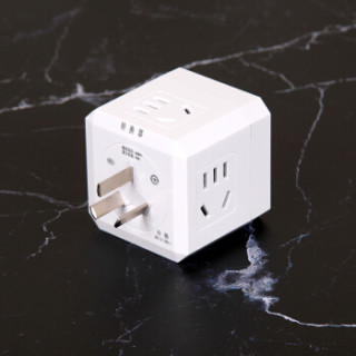 商品联想(lenovo)魔方插座插排插板一转四插座魔方转换器 总控开关lx