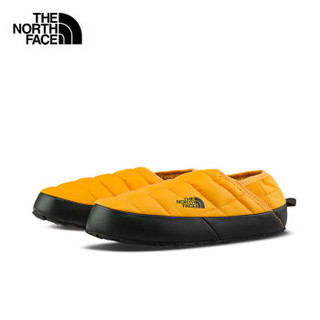 THE NORTH FACE 北面 女士一脚蹬低帮平底套筒面包棉鞋3V1HZU3 黄色/黑色36