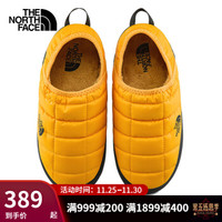 THE NORTH FACE 北面 女士一脚蹬低帮平底套筒面包棉鞋3V1HZU3 黄色/黑色36