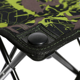 凯速折叠椅便携式小凳子 简易钓鱼椅 户外休闲马扎 多功能小马扎  迷彩绿 XMZ35