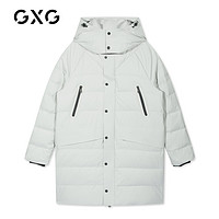 GXG男装2019年冬季商场同款浅灰色羽绒服#GY111614G