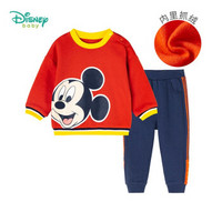 Disney 迪士尼 儿童米奇卫衣+仿牛仔裤套装