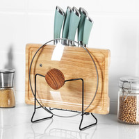 美厨（maxcook）刀架砧板架 黑色锅盖架菜刀砧板置物架 加厚加粗承重力强 MCZW424