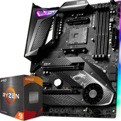 MSI 微星 MPG X570 GAMING PRO CARBON WIFI暗黑板主板+AMD 锐龙9 5900X 处理器 板U套装/主板CPU套装