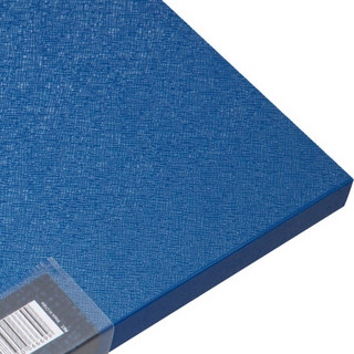 齐心（COMIX）A625 美石系双强力夹/文件夹/轻便夹A4 钛蓝