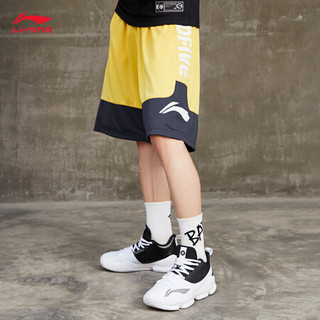 李宁运动裤2020 BADFIVE篮球系列男子宽松比赛裤AAPQ007