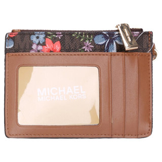 迈克·科尔斯（MICHAEL KORS） MK女包 专柜款JET SET系列PVC配皮棕色拼色手拿包 32S0GJ6P1B BROWN MULTI