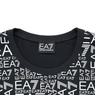 EA7 EMPORIO ARMANI阿玛尼EA7奢侈品男装20秋冬针织T恤EA76HPT12-PJ02Z NAVYBLEWHE-1546藏青色蓝色白色 L