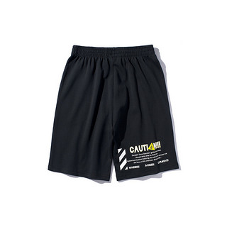 LI-NING 李宁 迪士尼授权系列 男士运动短裤 AKSP041-1 标准黑