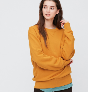 UNIQLO 优衣库 中性纯色纯棉圆领长袖卫衣429159
