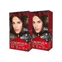 Revlon/露华浓染发剂2盒2020流行色显白纯植物染发膏天然不伤发