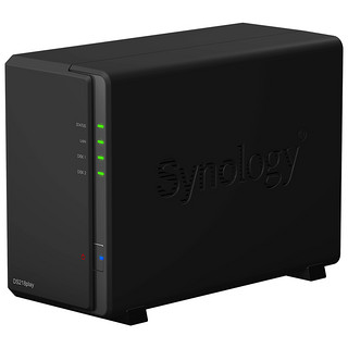 Synology 群晖 DS218play 两盘位NAS网络存储服务器+希捷醋狼4TB机械硬盘