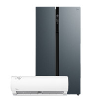 Midea 美的 i青春II系列 空冰套装 KFR-35GW/WCEN8A1@ 1匹 变频壁挂式空调 白色 +BCD-531WKPZM(E) 变频对开门冰箱 531L