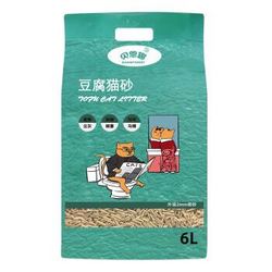 豆腐猫砂真空包装无尘结团猫咪用品6L原味2.4kg *2件