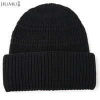 玖慕（JIUMU ）毛线帽女士帽子冬季棉帽子女冬季防风保暖防寒帽针织帽女款 礼盒装 M3138黑色