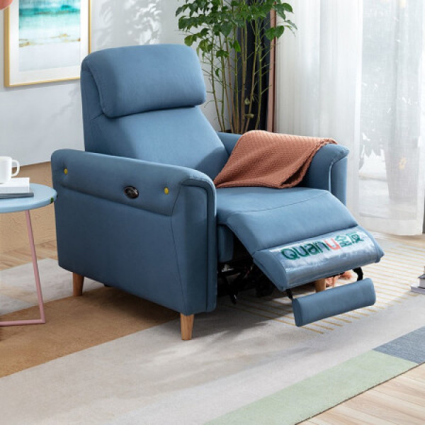 usb充电接口 三色可选单人沙发102913b电动布艺单椅