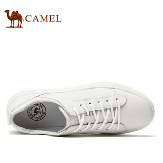 骆驼（CAMEL） 韩版简约百搭时尚休闲板鞋男 A012168760 白色 43